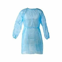 Staff Apparel Unimed Unisex Polypropylene Isolation Gown, Blue, 100/Carton (WPPG102720B)