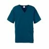 Medline Unisex Scrub Tops Madison AVE™ Unisex Scrub Top With 3 Pockets, Caribbean Blue, XL