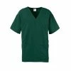 Medline Unisex Scrub Tops Madison AVE™ Unisex Scrub Top With 3 Pockets, Hunter Green, 2XL