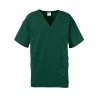 Medline Unisex Scrub Tops Madison AVE.™ Unisex Scrub Top With 3 Pockets, Hunter Green, Small
