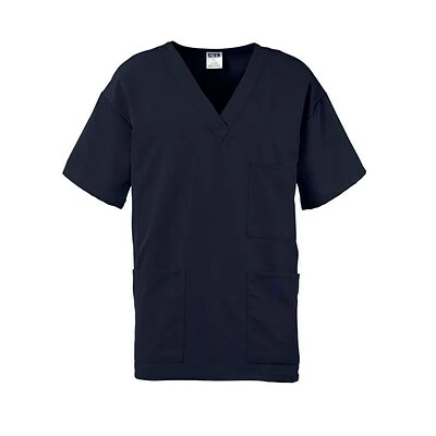 Medline Unisex Scrub Tops Madison AVE™ Unisex Scrub Top With 3 Pockets, Navy, 2XL 2 Medline Unisex Scrub Tops Madison AVE™ Unisex Scrub Top With 3 Pockets, Navy, 2XL - Image 2