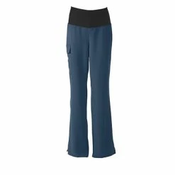 Ladies Scrub Pants Medline Ocean Ave Women Medium Petite Yoga Scrub Pants, Caribbean Blue (5560CRBMP)