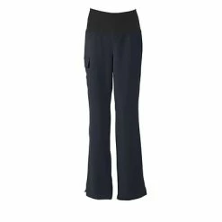 Ladies Scrub Pants Medline Ocean Ave Women Large Tall Yoga Scrub Pants, Navy (5560NVYLT)