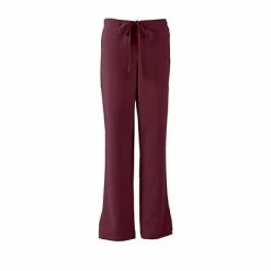 Ladies Scrub Pants Medline Melrose Ave Combo Elastic Waist Ladies Scrub Pant, Wine, 2XL