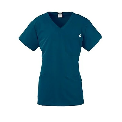 Medline Ladies Scrub Tops Berkeley AVE.™ Ladies Scrub Top With Welt Pockets, Caribbean Blue, 2XS 2 Medline Ladies Scrub Tops Berkeley AVE.™ Ladies Scrub Top With Welt Pockets, Caribbean Blue, 2XS - Image 2