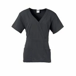 Ladies Scrub Tops Medline Park Ave Women 2XS Scrub Top, Charcoal (5587CHRXXS)