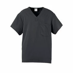 Unisex Scrub Tops Medline Fifth Ave.™ Unisex Scrub Top, Charcoal, XS