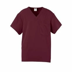 Medline Unisex Scrub Tops Fifth AVE.™ Unisex Scrub Top, Wine, XL