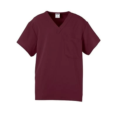 Medline Unisex Scrub Tops Fifth AVE.™ Unisex Scrub Top, Wine, XL 1 Medline Unisex Scrub Tops Fifth AVE.™ Unisex Scrub Top, Wine, XL