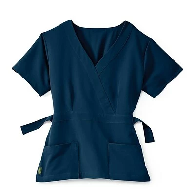 Medline Ladies Scrub Tops Park AVE™ Mock Wrap Ladies Scrub Top, Navy, XL 1 Medline Ladies Scrub Tops Park AVE™ Mock Wrap Ladies Scrub Top, Navy, XL