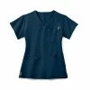 Ladies Scrub Tops Medline Berkeley Ave™ Ladies Scrub Top With Welt Pockets, Navy, Large