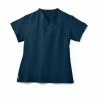 Medline Unisex Scrub Tops Fifth AVE.™ Unisex Scrub Top, Navy, Medium