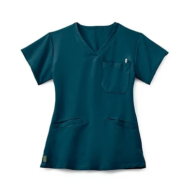 Ladies Scrub Tops Medline Berkeley Ave.™ Ladies Scrub Top With Welt Pockets, Caribbean Blue, Medium 1 Ladies Scrub Tops Medline Berkeley Ave.™ Ladies Scrub Top With Welt Pockets, Caribbean Blue, Medium