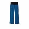 Medline Ladies Scrub Pants Ocean AVE™ Ladies Yoga Elastic Waist Scrub Pant, Royal Blue, 2XL