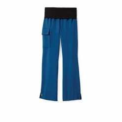 Medline Ladies Scrub Pants Ocean AVE™ Ladies Yoga Elastic Waist Scrub Pant, Royal Blue, 2XL