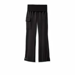 Ladies Scrub Pants Medline Ocean Ave Ladies Yoga Elastic Waist Scrub Pant, Black, Small