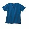 Medline Unisex Scrub Tops Madison AVE™ Unisex Scrub Top With 3 Pockets, Royal Blue, Large