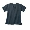 Medline Unisex Scrub Tops Madison AVE™ Unisex Scrub Top With 3 Pockets, Charcoal, 3XL