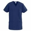 Medline Staff Apparel ComfortEase® Ladies Two Pocket Crossover Tunics, Midnight Blue, XL