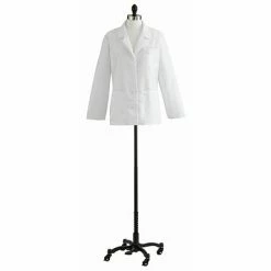 Medline Ladies Consultation Lab Coats, White, 10 Size