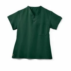 Unisex Scrub Tops Medline Fifth Ave.™ Unisex Scrub Top, Hunter Green, XL