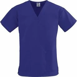 ComfortEase™ Ladies Two-pockets V-neck Scrub Tops Medline ComfortEase Ladies Two-pockets V-neck Scrub Tops, Purple, Medium