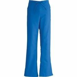 Medline ComfortEase™ Ladies Modern Fit Drawstring And Elastic Waist Cargo Scrub Pants ComfortEase™ Ladies Drawstring And Elastic Waist Cargo Scrub Pants, Royal Blue, XL, Reg Length