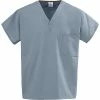 Medline Unisex One-pocket Reversible Tops, Misty Green, XL