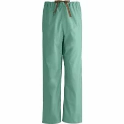 Medline Unisex Reversible Drawstring Scrub Pants, Jade, Small, Regular Length