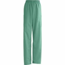 Medline AngelStat® Unisex Elastic Cargo Scrub Pants, Jade, XL, Long Length