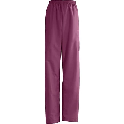 Medline AngelStat® Unisex Elastic Cargo Scrub Pants, Raspberry, Large, Medium Length 1 Medline AngelStat® Unisex Elastic Cargo Scrub Pants, Raspberry, Large, Medium Length