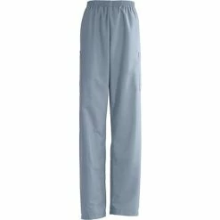 Medline AngelStat® Unisex Elastic Cargo Scrub Pants, Misty Green, XL, Long Length