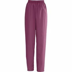 AngelStat® Ladies Elastic Draw Cord Scrub Pants, Raspberry, XS