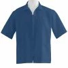 Medline Unisex Zip Front Smocks, Navy Blue, Small