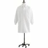 Medline Unisex Knee Length Knit Cuff Lab Coats, White, Small