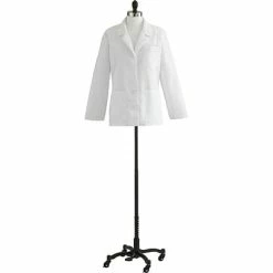 Medline Ladies Consultation Lab Coats, White, 28 Size