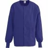 Medline ComfortEase™ Unisex Two-pockets Warm-up Scrub Jackets, Rich Purple, XL