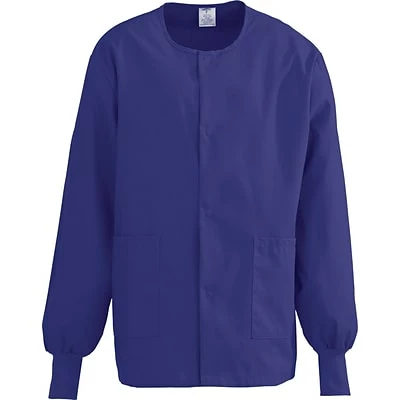 Medline ComfortEase™ Unisex Two-pockets Warm-up Scrub Jackets, Rich Purple, XL 1 Medline ComfortEase™ Unisex Two-pockets Warm-up Scrub Jackets, Rich Purple, XL