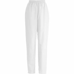 ComfortEase™ Ladies Elastic Scrub Pants, White, 3XL, Petite Length