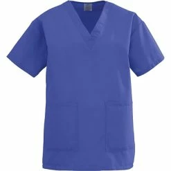 Angelstat® Ladies Two-pockets V-neck Scrub Tops Medline AngelStat Ladies Two-pockets V-neck Scrub Tops, Regal Purple, Medium
