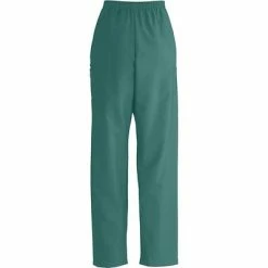 Medline ComfortEase™ Unisex Elastic Cargo Scrub Pants, Evergreen, Medium, Long Length