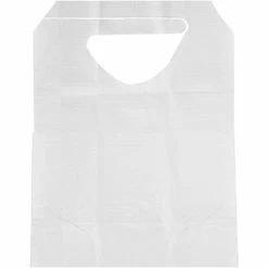 Patient Apparel Medline Disposable Ties Adult Bibs, White, 300/Case