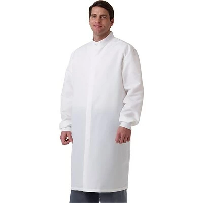 Medline ASEP® Unisex Full Length Barrier Lab Coats, Navy, Medium 1 Medline ASEP® Unisex Full Length Barrier Lab Coats, Navy, Medium