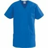 Medline Staff Apparel ComfortEase® Ladies Two Pocket Crossover Tunics, Royal Blue, Medium