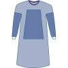 Staff Apparel Medline Eclipse Sterile Fabric-reinforced Surgical Gowns, Blue, Large, Hook And Loop, 30/Pack