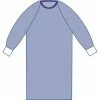 Medline Staff Apparel Sirus® Sterile Non-reinforced Surgical Gowns With Raglan Sleeve, Blue, XL, Hook And Loop, 30/Pack